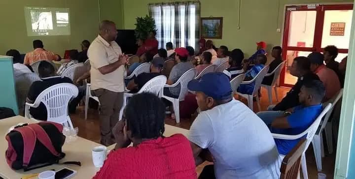 Industrial workforce training session in progress